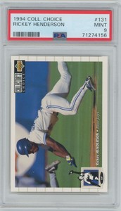 1994 Collector's Choice Rickey Henderson PSA 9 #131