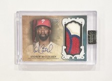 2021 Topps Dynasty Auto Jersey Patch Relic /5 Andrew McCutchen #DAP-AM3