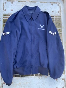 Vtg US Air Force Lightweight Flight Jacket 42L w/ Liner Military Navy DSCP MIL - Picture 1 of 7