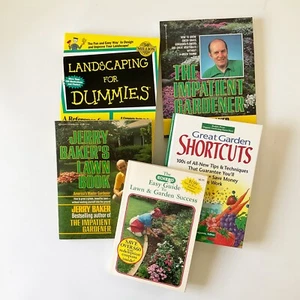 Gardening Book Bundle of 5 Books Landscaping DIY Backyard Projects Step by step - Imagen 1 de 24
