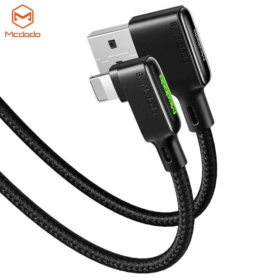 Mcdodo LED Fast Charger USB Data Cable for iPhone 14 13 12 11 Pro XS Max SE iPad