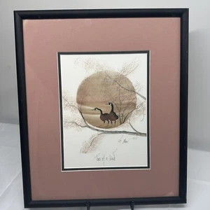 P. Buckley Moss Print "Two Of A Kind" Geese Trees 1994 #553/1000 - Picture 1 of 8