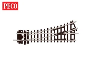 PECO ST-6 Scala N Codice 80 Insulfrog: Scambio manuale sinistro 22.5° (R 228 mm) - Foto 1 di 3