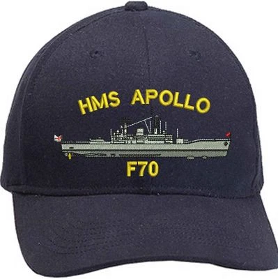 BS EMBROIDERY HMS Apollo F70 Leander Class Embroidered Baseball Caps