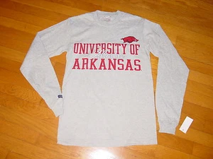 University ARKANSAS RAZORBACKS ALUMNI long sleeve T-Shirt NEW / TAG ... SMALL - Picture 1 of 7