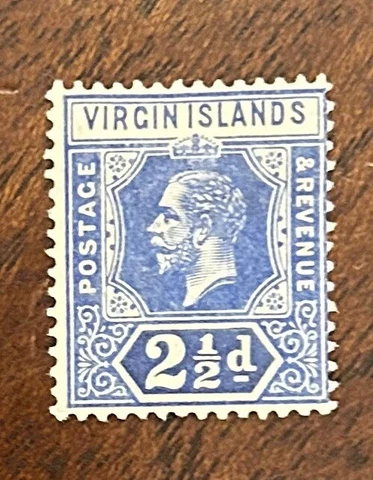 Virgin Islands: 1913 Set of 1, SC# 41 MH. Cat $9. Lot #04-07284 Cover