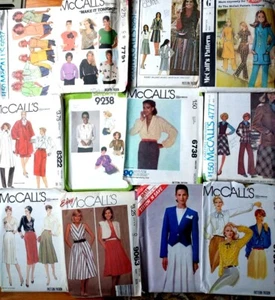 Vintage Sewing Patterns 60s 70s 80s Dresses Skirts Pants Blouse-U Pick! Lot #39 - Picture 1 of 29