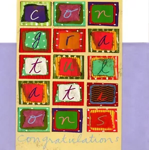 Cheerful Colorful Colors Congratulations To You Theme Sunrise Greeting Card - Picture 1 of 3
