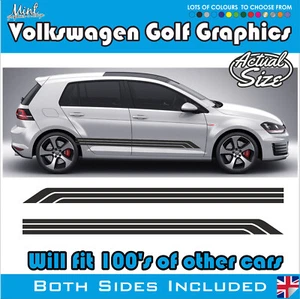 to fit Volkswagen VW GOLF 3 & 5 Door Stripes Decals Stickers Graphics 019 - Picture 1 of 4