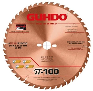 GUHDO HW Piano-Plus G-Coat ALLROUND-Kreissägeblatt 315mm Z48 beschichtet