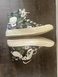 CONVERSE ALL STAR HIGH TOP BLACK CHERRY BLOSSOM Women’s 8.5 Mens 6.5 - Picture 1 of 17