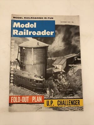 Vintage Model Railroader Magazine - November 1959- Train Hobbyist Miniature - Image 1 of 4