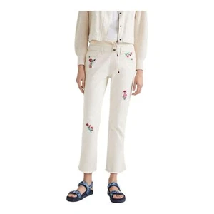 Desigual Floral Jogger Jeans Size US XS NWT - Picture 1 of 11