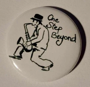 1x One Step Beyond Button Ska Skapunk Ska-Punk Trojan Madness Skinhead Rudy Rude - Picture 1 of 1