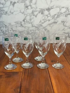 Eamon Glass Dublin Set of 6 Hand Engraved In Ireland Glasses 6.25" (H) x 2.25" - Picture 1 of 12