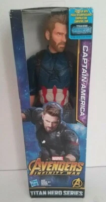 Figura Marvel Avengers Infinity War Capitán América Titan Hero Series 12" 2017 Foto 1 de 4