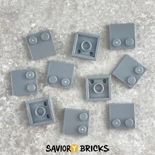 Lego 33909 baldosas, modificado 2 X 2 con tachuelas en el borde-Luz Gris Azulado (10 un.)