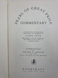 Pearl of Great price Commentary-The Church of Jesus Christ of latter day saints - Picture 1 of 9