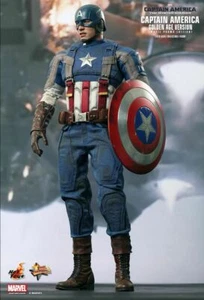 HOT TOYS 1/6 MARVEL CAPTAIN AMERICA MMS240 STEVE ROGERS GOLDEN AGE FIGURE - Picture 1 of 11