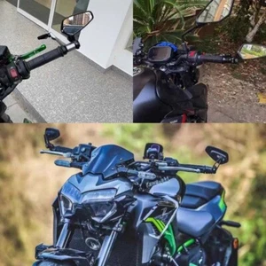 Motorcycle Bar End Mirrors For Kawasaki Z1000 Z900 Z800 Z650 Ninja 650 Z750 - Picture 1 of 20