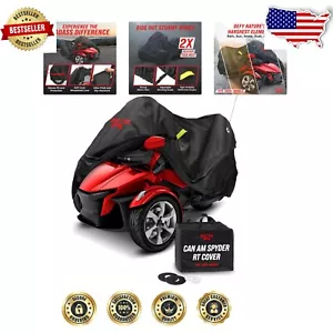 Premium Outdoor Storage Cover for 2020-2024 Can Am Spyder RT Limited Motorcycles - Picture 1 of 11