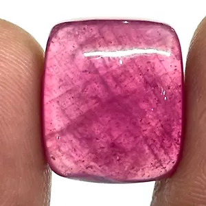 25.20 Cts Certified Natural Ruby Sparkling Red Ring Size Loose Cabochon Gemstone - Picture 1 of 23