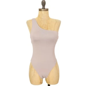 Traje de baño ANDIE The Nantucket 1 pieza talla XS gris piedra un hombro nuevo con etiquetas B54 - Imagen 1 de 6