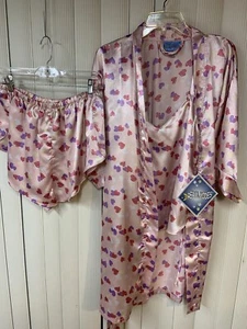 NWT Dream Modes 3 Piece Pajama And Robe Set, Size 14/16 Women’s, Tank, Shorts, - Picture 1 of 15