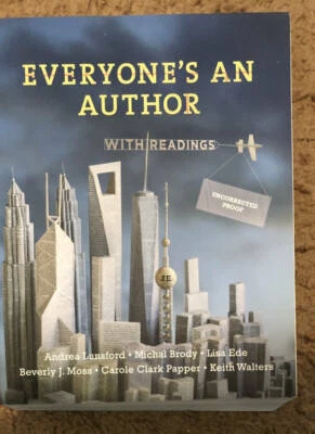Everyone's An Author w/Readings 2nd Ed 2E NEW Examination Uncorrected Proof Copy - Image 1 of 2