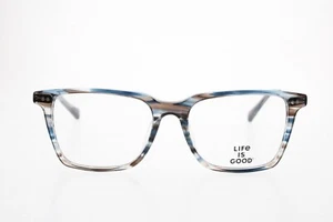 NEW Life is Good Bobby Blue Clear Silver 49/16-130 mm Square Horned - Picture 1 of 8