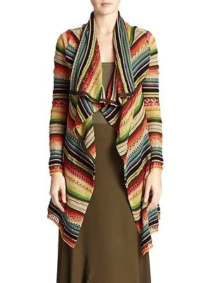 Polo Ralph Lauren Cotton Linen Serape Draped Cardigan Sweater Small New $598 - Image 1 of 2