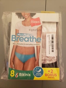 Hanes Womens 8 bikini briefs Size 6/M - Bild 1 von 1