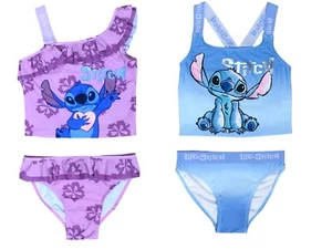 Mädchen Lilo & Stitch 2-teiliges Schwimm Bikini Kostüm Disney Bademode 5-13 Jahre - Bild 1 von 9