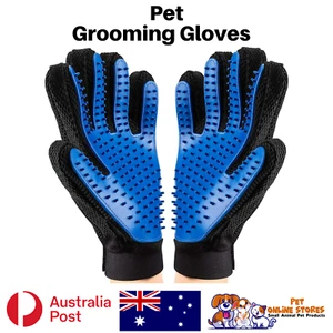 Dog Grooming Gloves Australia Cleaning For Rabbits Cats Dogs Hair Deshedding  - Picture 1 of 12