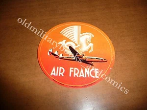 AIR FRANCE VECCHIO ADESIVO AIRLINE STICKER ALT FLUGLINIE AUFKLEBER ANNI 1950-60 - Imagen 1 de 1