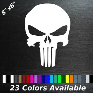 PAIR Punisher decal sticker skull - Picture 1 of 1