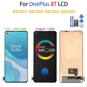 OEM pour OnePlus 8T réparation AMOLED LCD numériseur ensemble remplacement - Photo 1 sur 6
