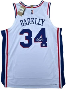 CHARLES BARKLEY SIGNED PHILADELPHIA 76ERS NIKE VAPORKNIT BASKETBALL JERSEY PSA - Picture 1 of 8