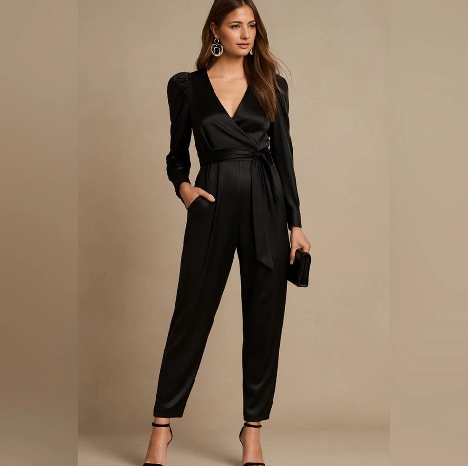 A.L.C. Mono Christian con Cinturón Desmontable en Negro/TALLA 8/GRANDE Foto 1 de 4