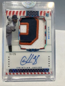 2021 Panini National Treasures Colossal Materials Cristian Javier Encased Rc Rpa - Picture 1 of 5