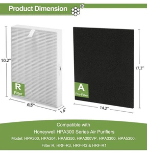 4 Pk HPA300 HEPA Activated Carbon Filters A & Replacement Filters R - Honeywell - Picture 1 of 4