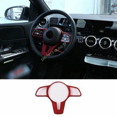 For Mercedes-Benz GLA W156 2021-2023 2024 Matte Red Steering Wheel Control Cover - Image 1 of 4