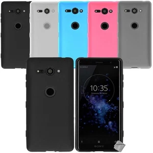 Housse etui coque silicone gel fine pour Sony Xperia XZ2 Compact + film ecran - Photo 1 sur 3
