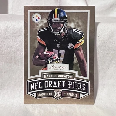 2013 Panini Prestige - Prestigious Picks Markus Wheaton #14 Gold (RC) Steelers - Image 1 of 2