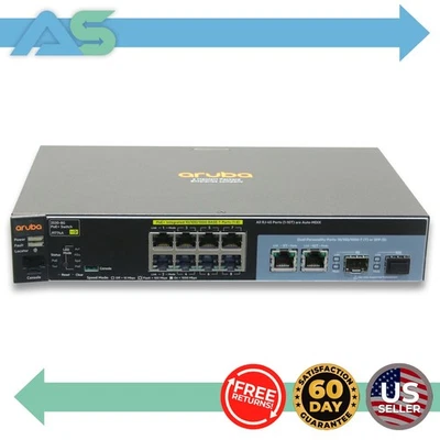 HPE HP Aruba 2530-8G PoE+ 8-Port Gigabit Ethernet Switch J9774A | No Adapter - Image 1 of 4