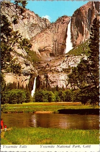 Postal 4x6 del Parque Nacional de Yosemite de YOSEMITE FALLS CALIFORNIA - Imagen 1 de 2