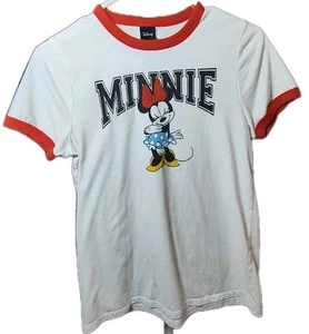 Disney Minnie Mouse White And Red Top Size Small WOMAN - Picture 1 of 2