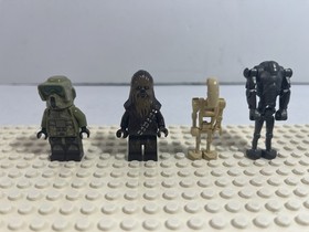 LEGO Starwars: 41st Clone Scout Trooper + Chewbacca + Battle Droids  from 75042