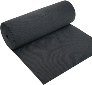 Fascia elastica maglia alta elasticità elasticizzata pesante nera larga 8 pollici 2 iarde - Foto 1 di 11