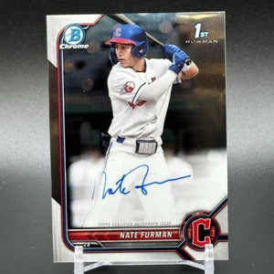 2022 Bowman Draft Nate Furman 1st Prospect Chrome Auto CDA-NF Guardians RC - Picture 1 of 2